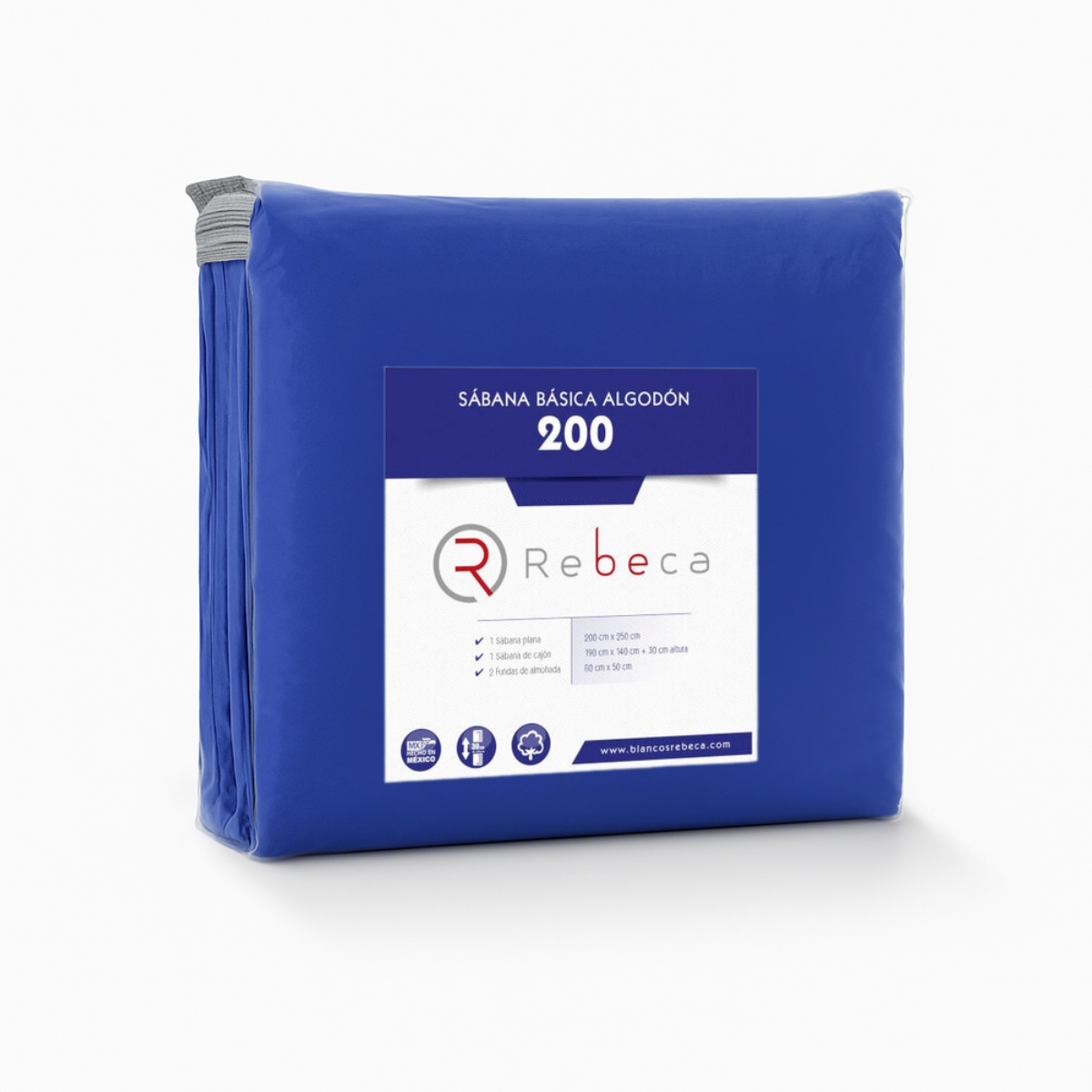 Juego de Sábanas Básica Algodón Percal 200 -Tamaño y color a elegir