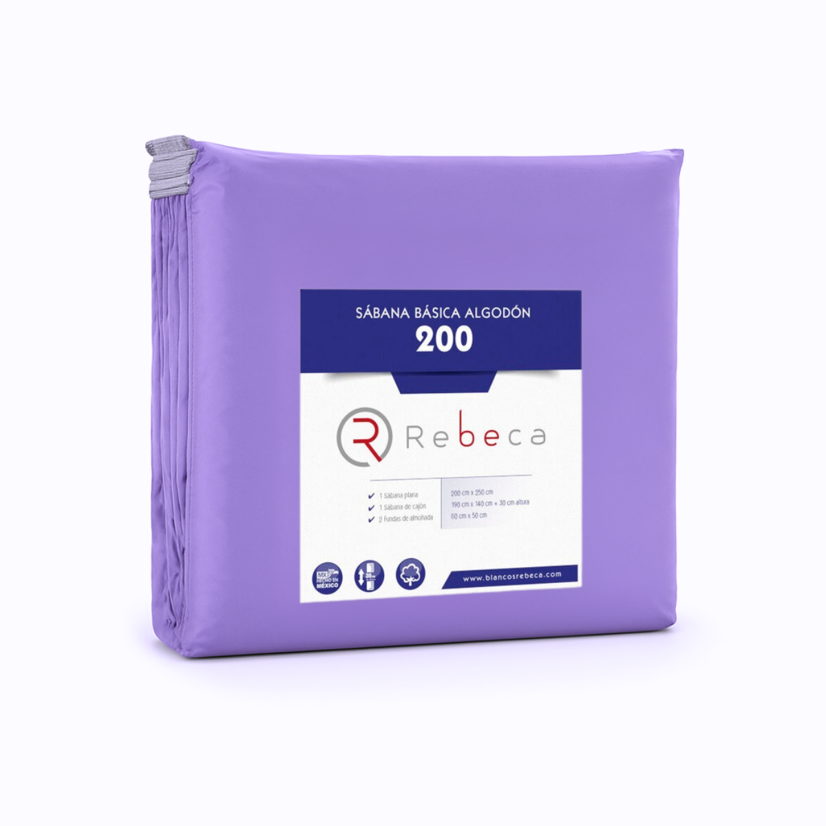 Juego de Sábanas Básica Algodón Percal 200 -Tamaño y color a elegir