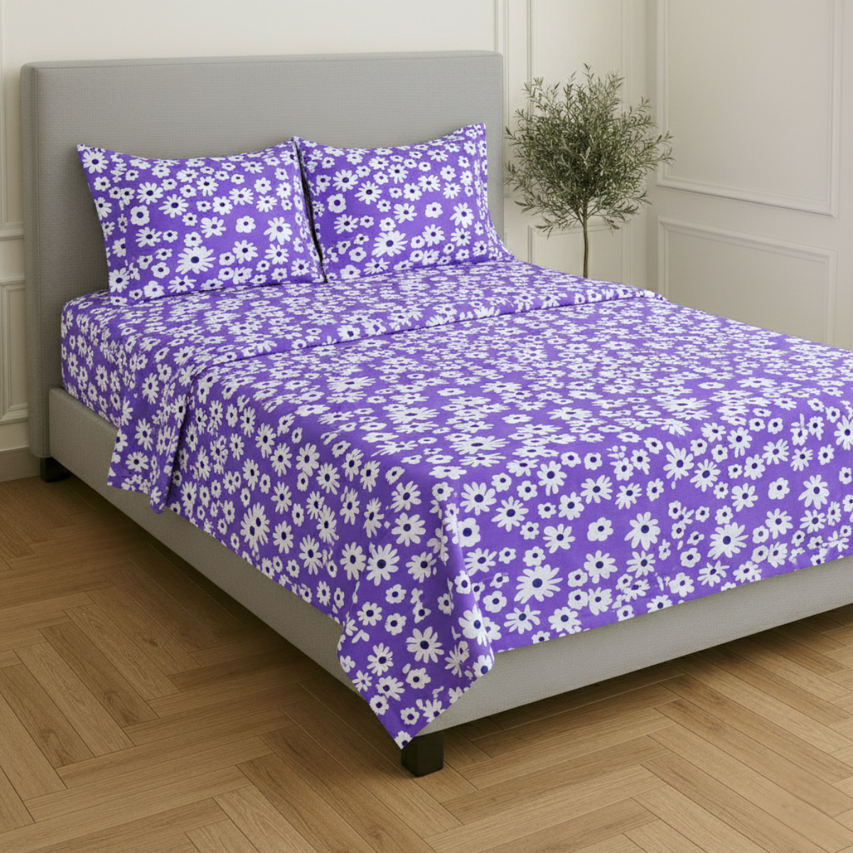 Juego de Sábanas Básica Algodón Percal 200 Estampado -Tamaño y color a elegir