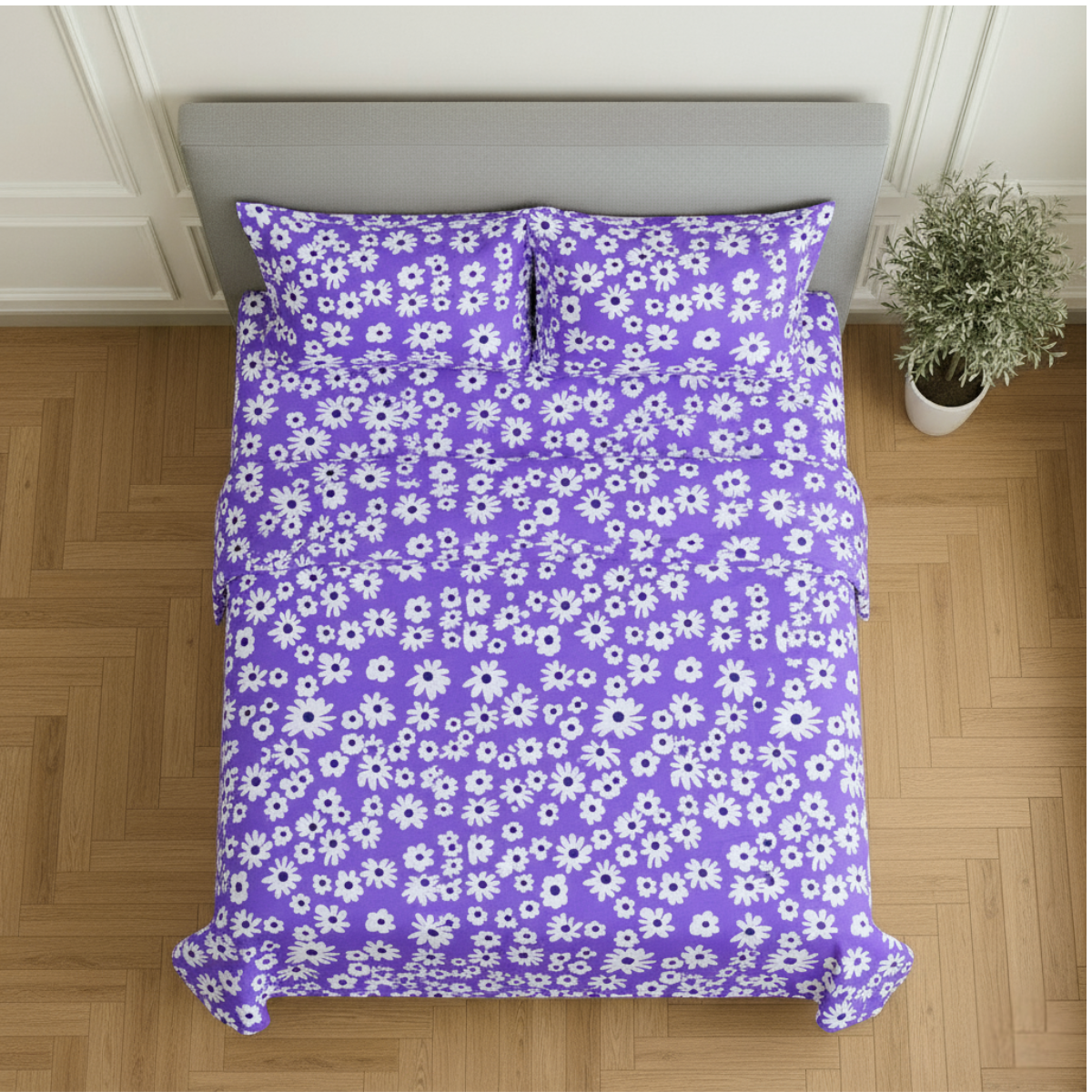 Juego de Sábanas Básica Algodón Percal 200 Estampado -Tamaño y color a elegir