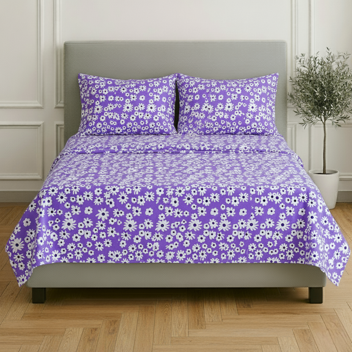 Juego de Sábanas Básica Algodón Percal 200 Estampado -Tamaño y color a elegir