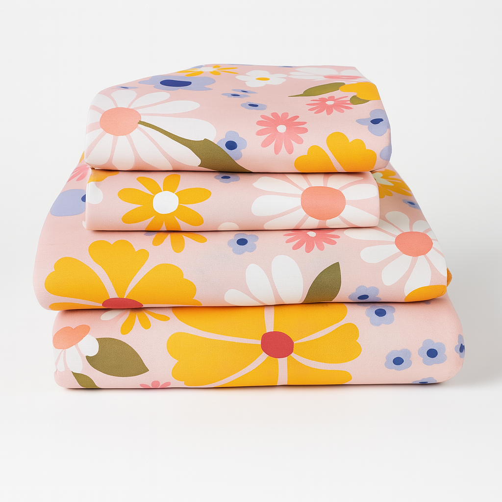 Juego de Sábanas Básica Algodón Percal 200 Estampado -Tamaño y color a elegir