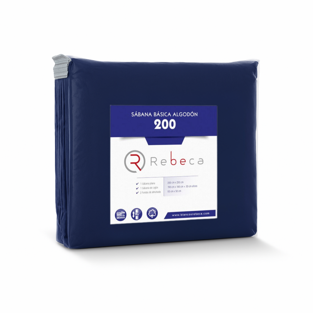 Juego de Sábanas Básica Algodón Percal 200 -Tamaño y color a elegir