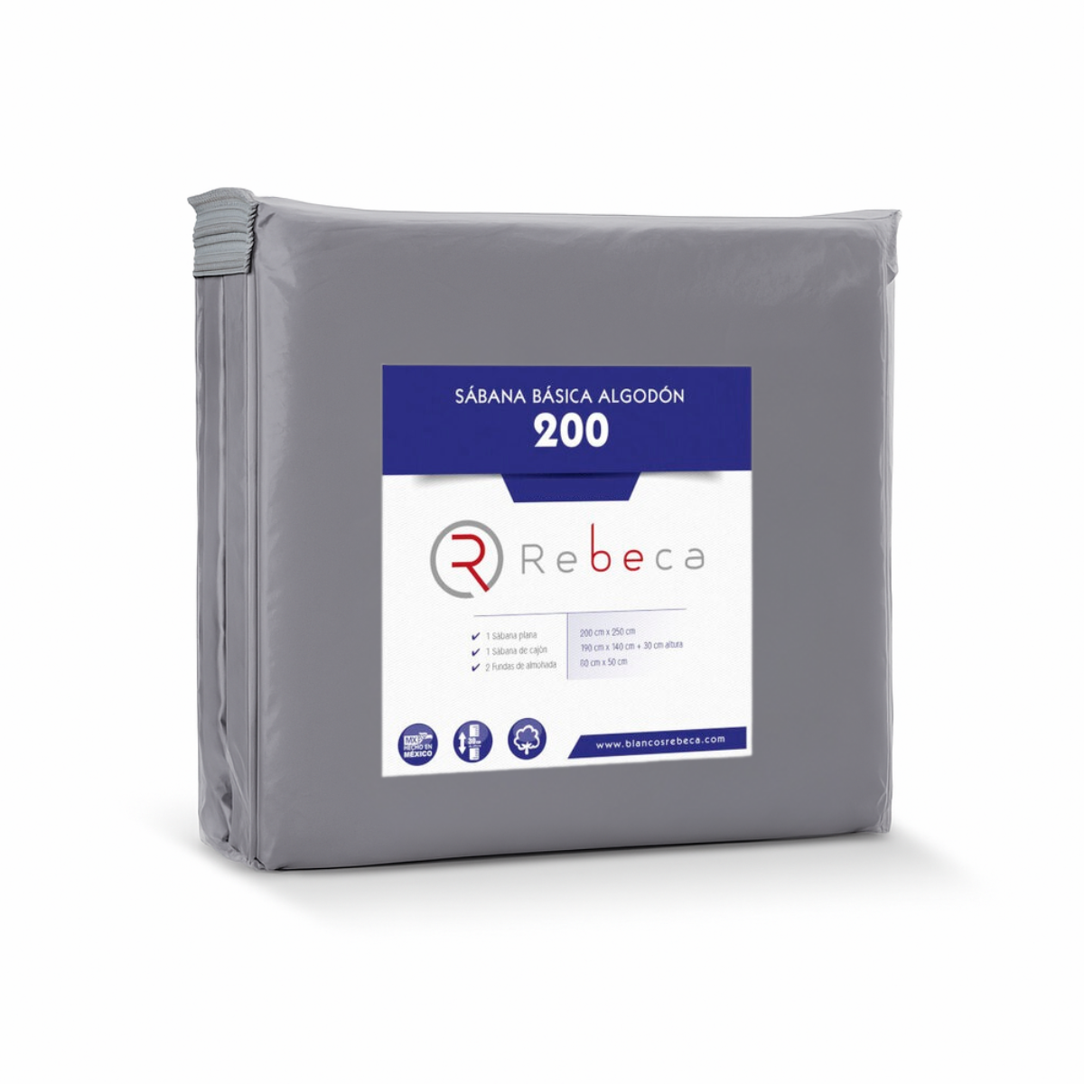 Juego de Sábanas Básica Algodón Percal 200 -Tamaño y color a elegir