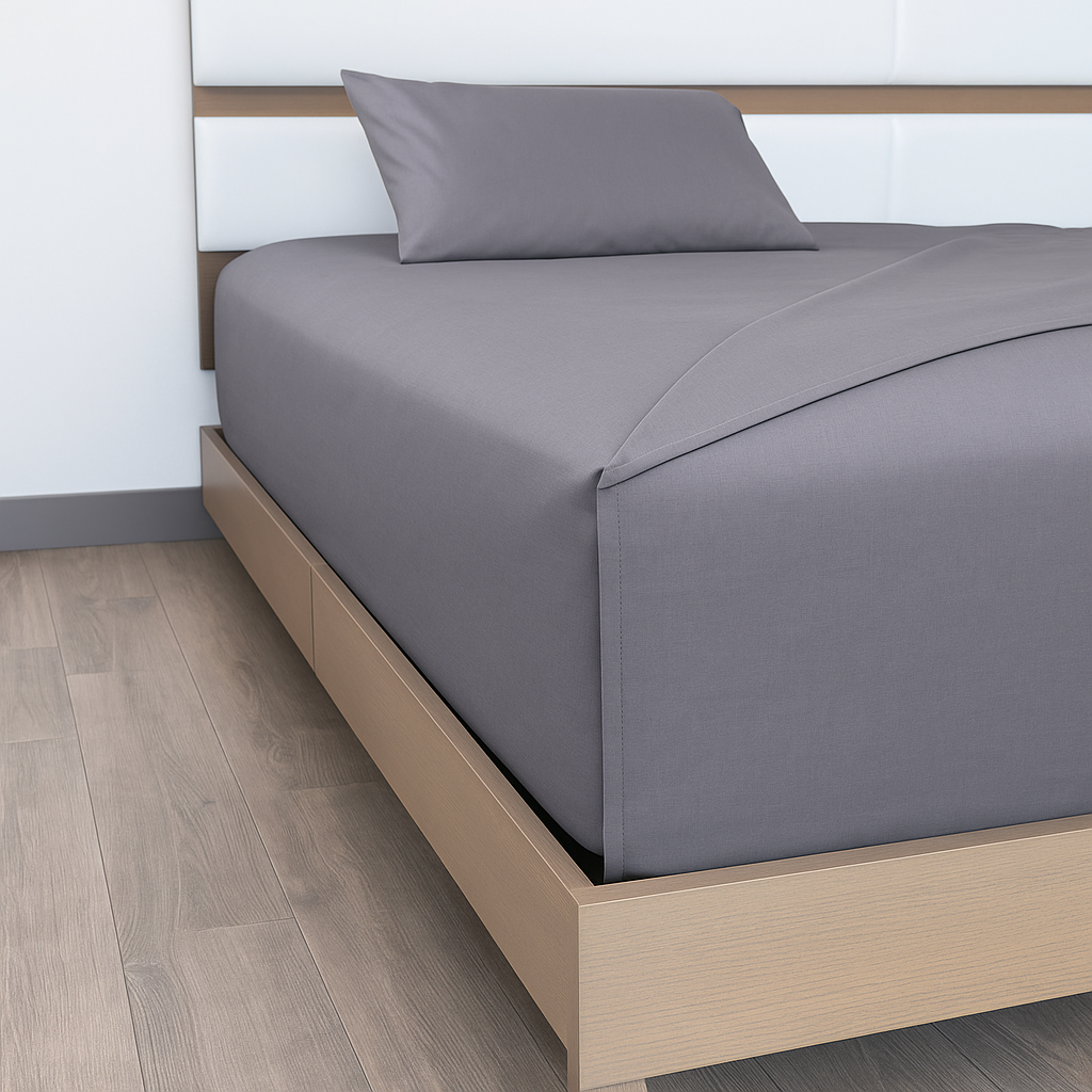 Juego de Sábanas Básica Algodón Percal 200 -Tamaño y color a elegir