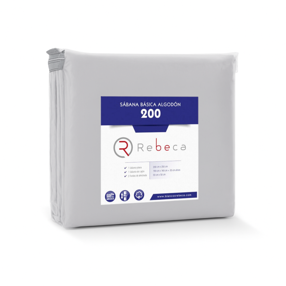 Juego de Sábanas Básica Algodón Percal 200 -Tamaño y color a elegir