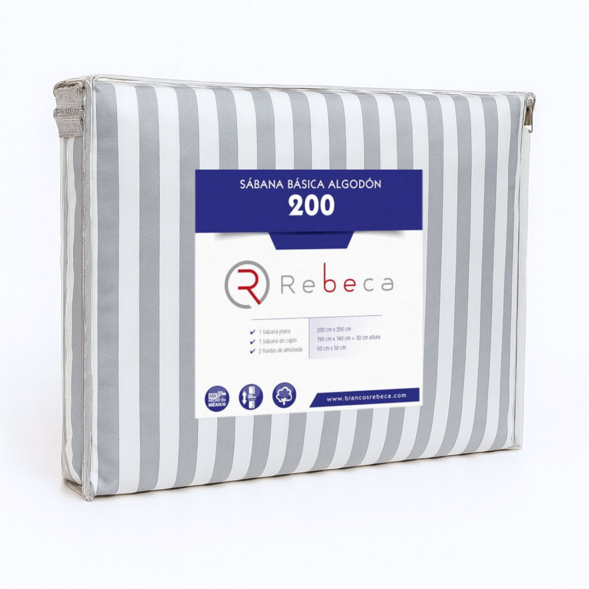 Juego de Sábanas Básica Algodón Percal 200 Estampado -Tamaño y color a elegir