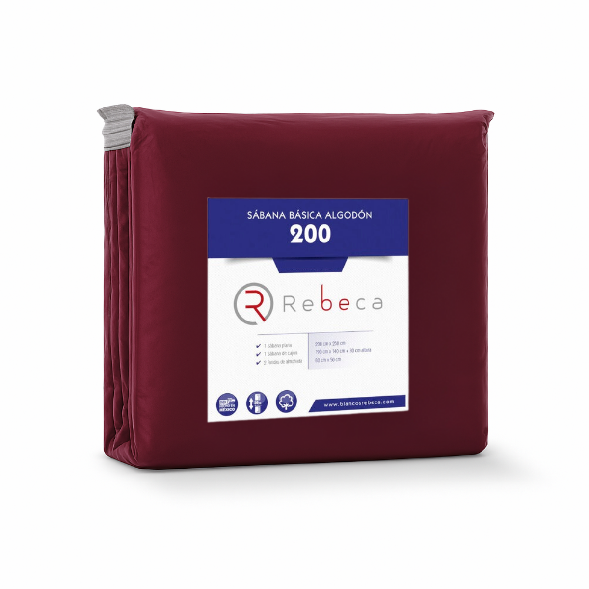 Juego de Sábanas Básica Algodón Percal 200 -Tamaño y color a elegir