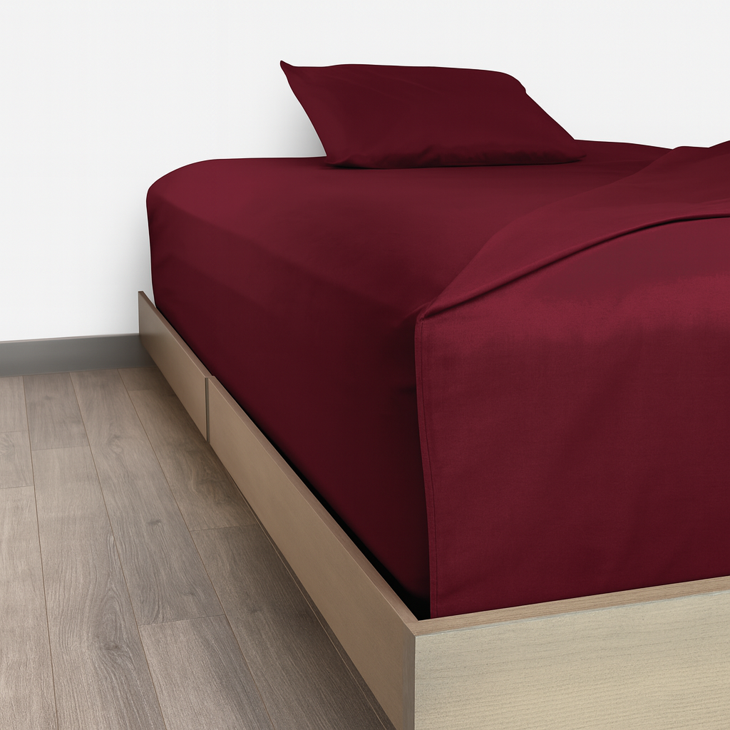 Juego de Sábanas Básica Algodón Percal 200 -Tamaño y color a elegir