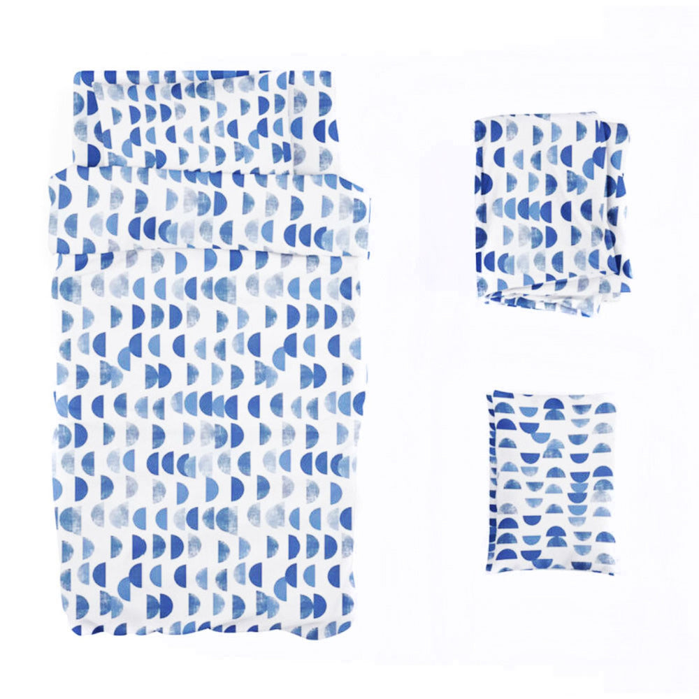 Juego de sábanas franela VENECIA de Barcelo  Lanovenanube Colores Azul  medidas generales 90 cm