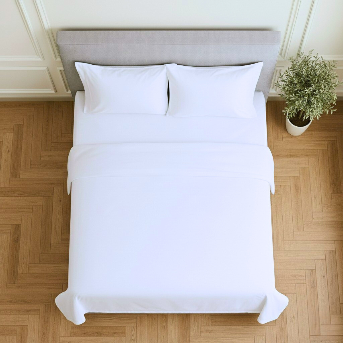 Juego de Sábanas Básica Algodón Percal 200 -Tamaño y color a elegir