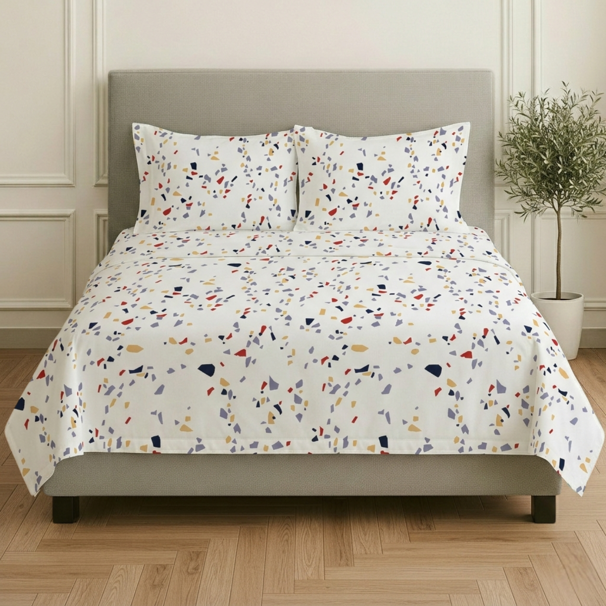 Juego de Sábanas Básica Algodón Percal 200 Estampado -Tamaño y color a elegir