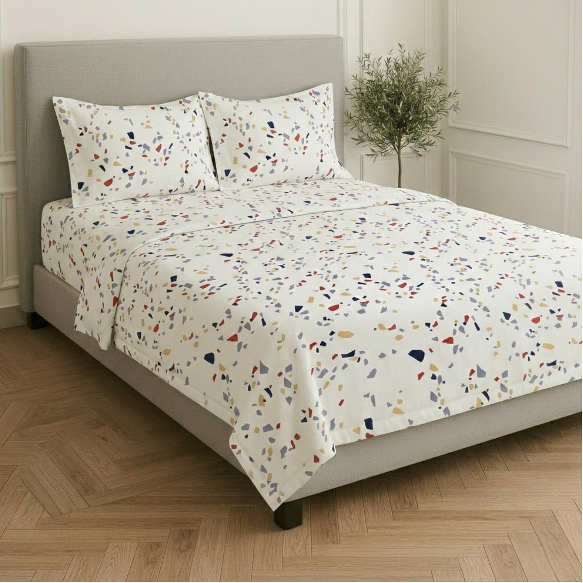 Juego de Sábanas Básica Algodón Percal 200 Estampado -Tamaño y color a elegir