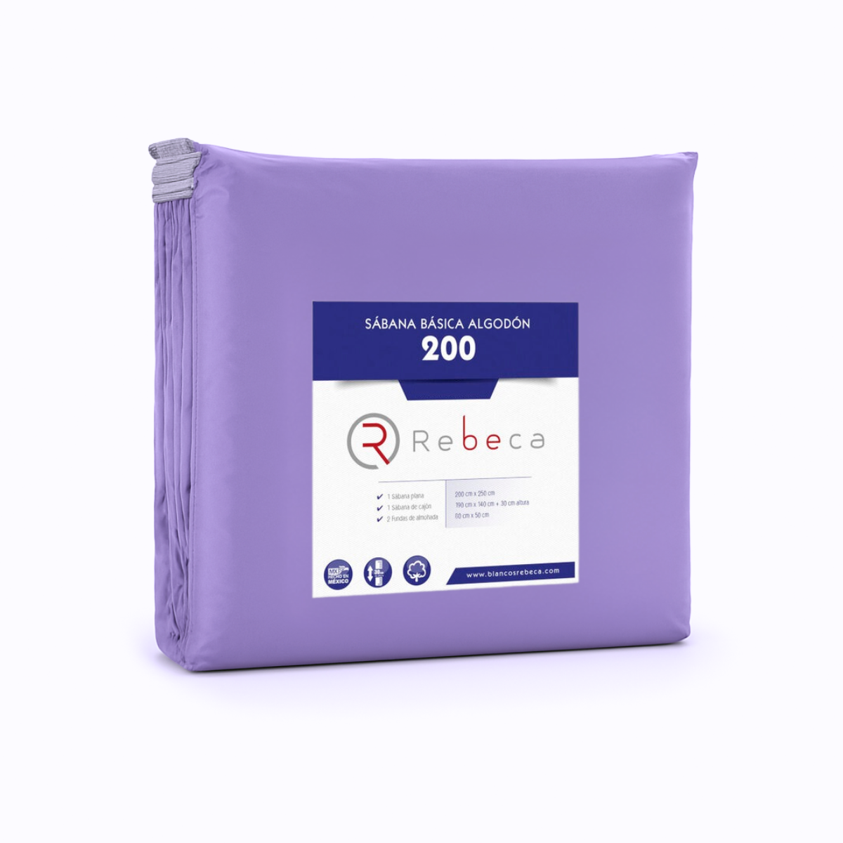 Juego de Sábanas Básica Algodón Percal 200 -Tamaño y color a elegir