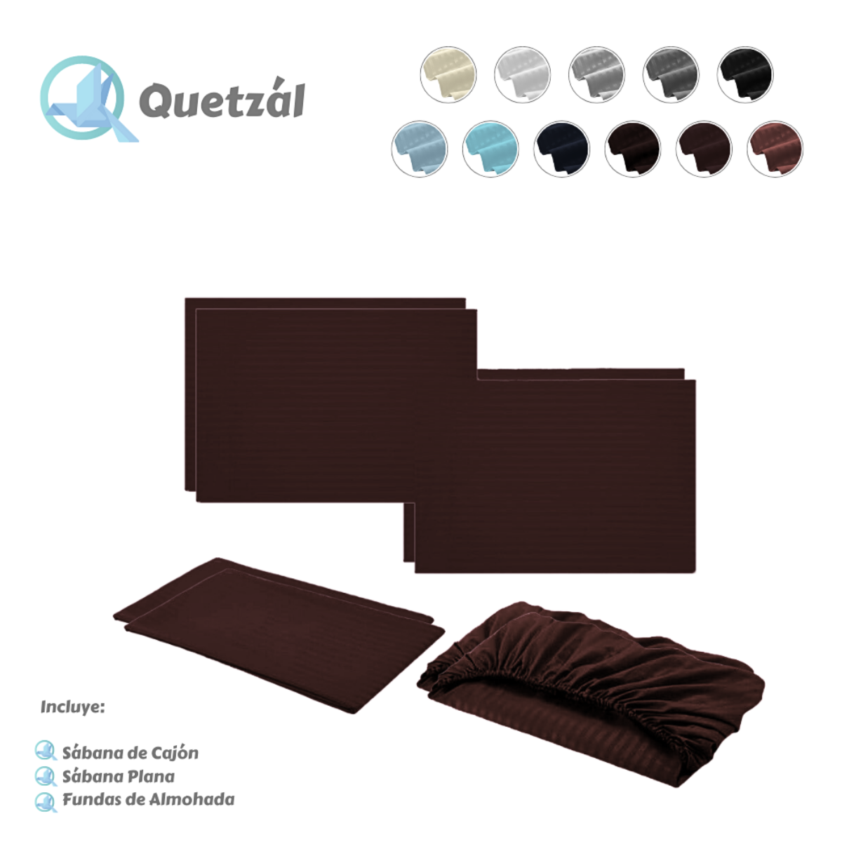 Juego de Sábanas Microfibra Suave Quetzal