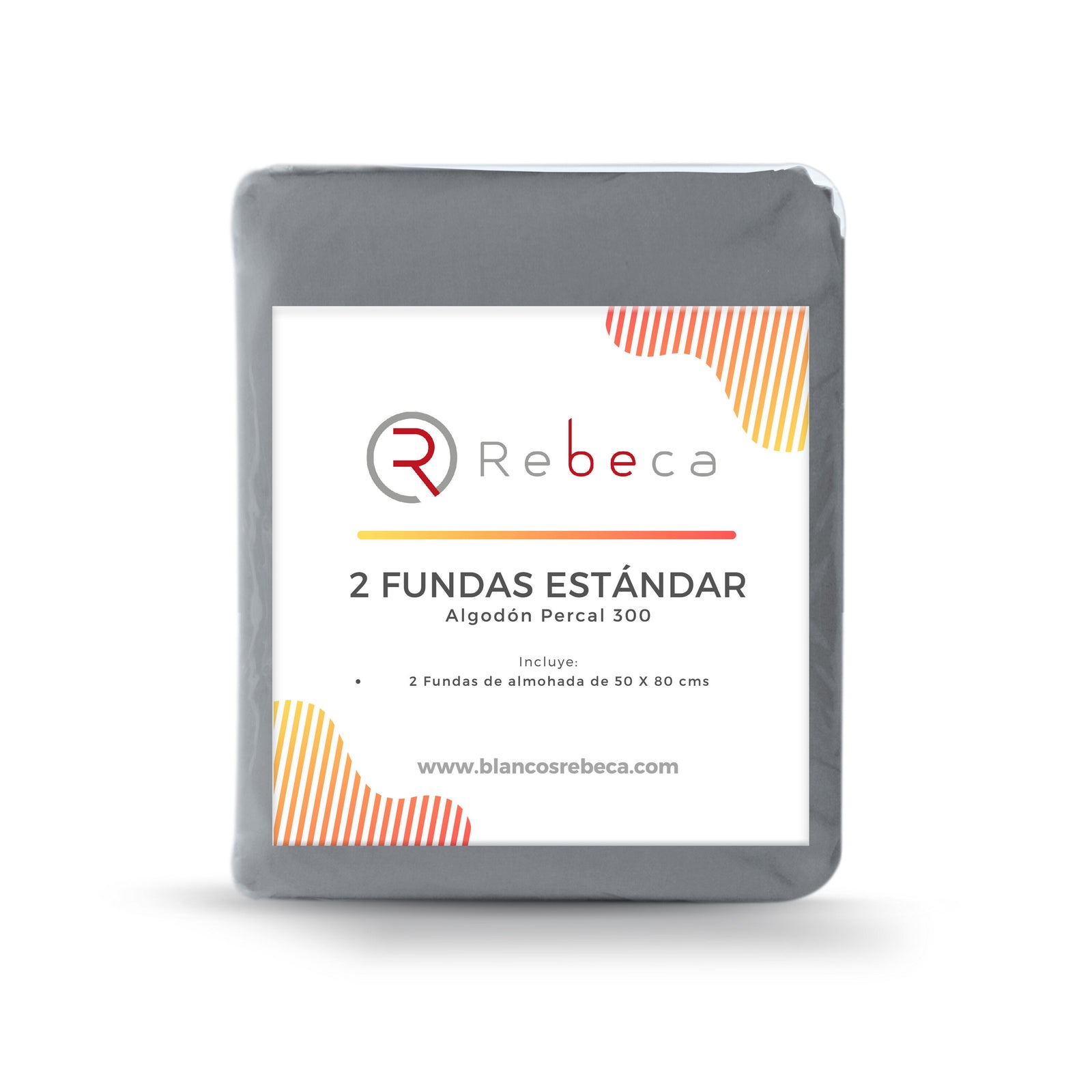 Par de Fundas de Almohada Confort Percal 300 Tamaño Estándar - Color a Elegir