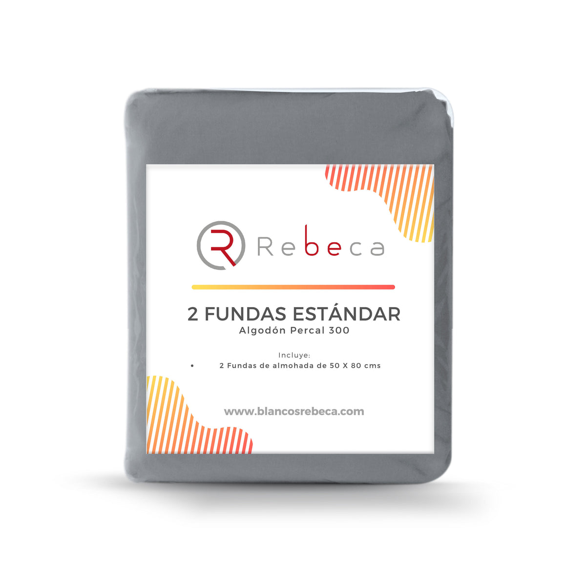 Par de Fundas de Almohada Confort Percal 300 Tamaño King Size - Color a Elegir