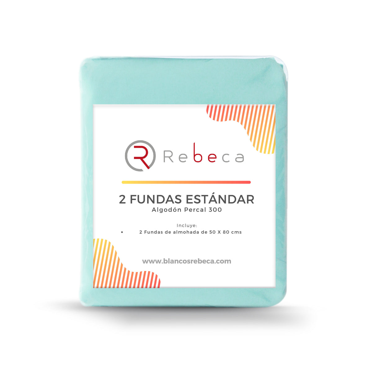 Par de Fundas de Almohada Confort Percal 300 Tamaño Estándar - Color a Elegir