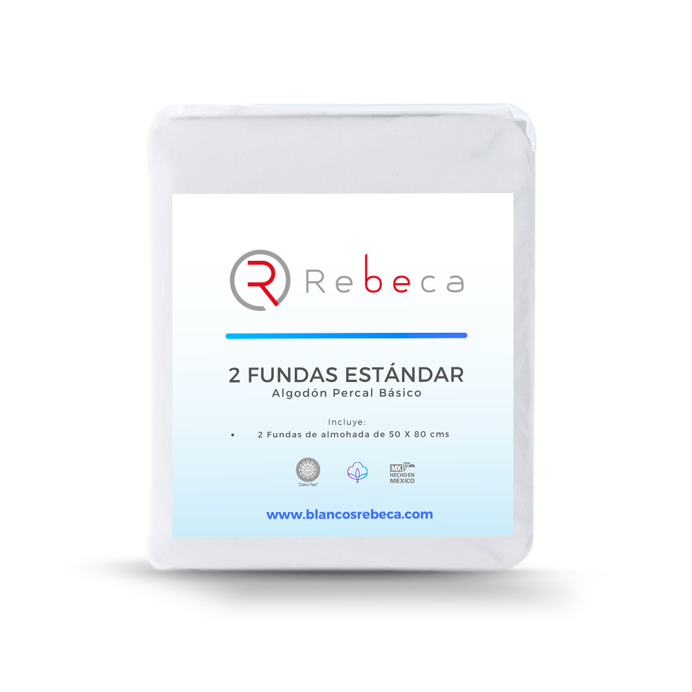 Par de Fundas De Almohada Estándar 200 -15 Colores A Elegir