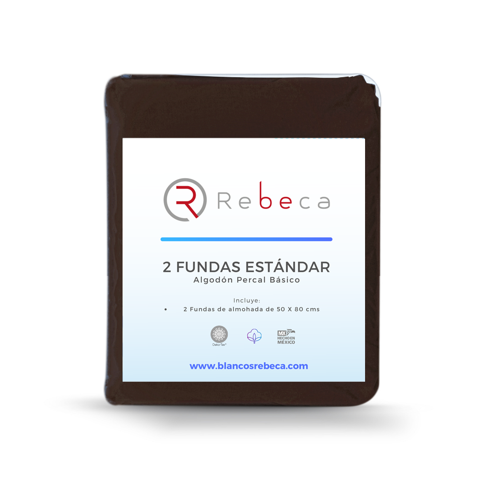 Par de Fundas De Almohada Estándar 200 -15 Colores A Elegir