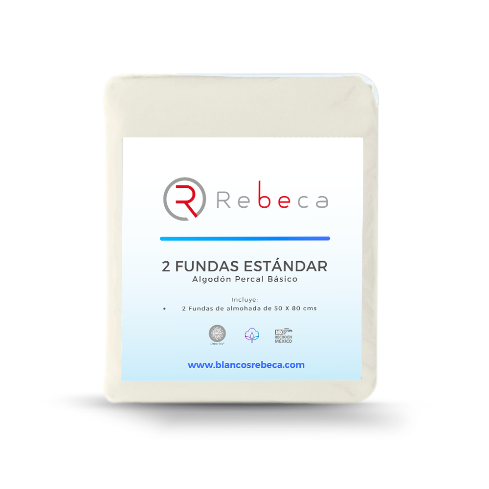 Par de Fundas De Almohada Estándar 200 -15 Colores A Elegir