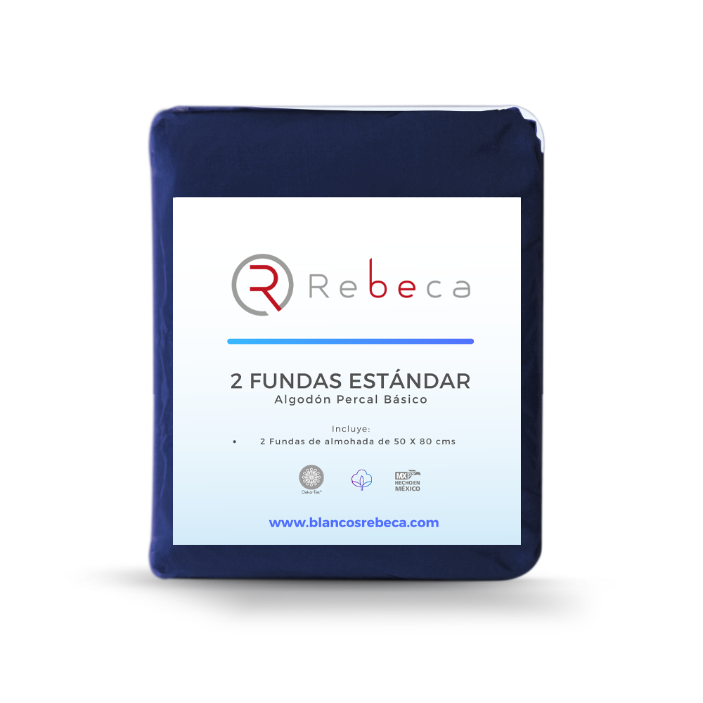 Par de Fundas De Almohada Estándar 200 -15 Colores A Elegir