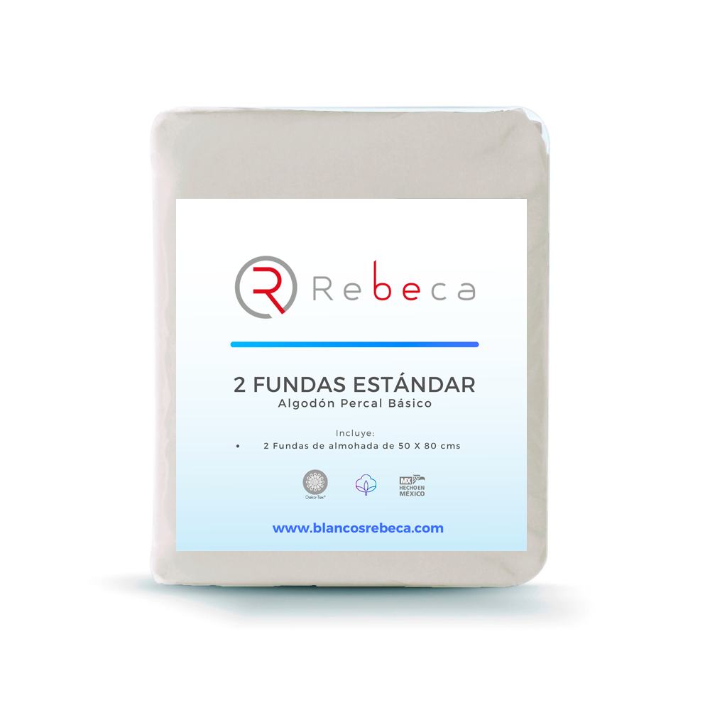 Par de Fundas De Almohada Estándar 200 -15 Colores A Elegir