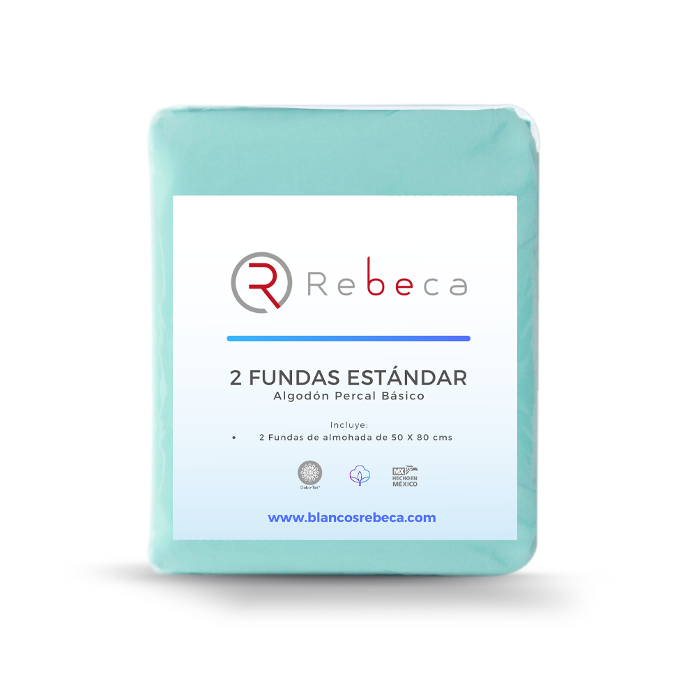 Par de Fundas De Almohada Estándar 200 -15 Colores A Elegir